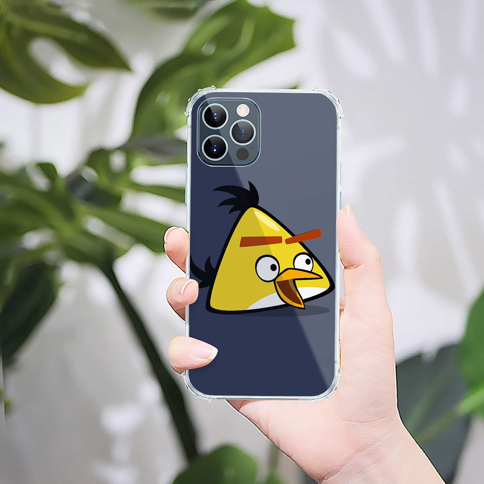 （画像用） Angry Birds アングリーバード 【iPhone 12シリーズ対応】透明スマホケース（クリアソフトケース）